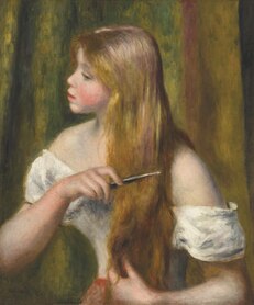 Auguste Renoir - Dziewczyna czesząca włosy I