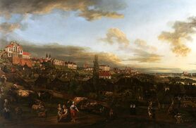 Canaletto - Widok Warszawy z Pałacem Ostrogskich
