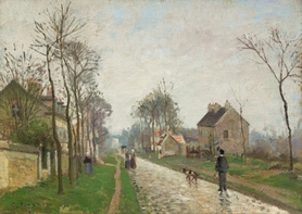 Camille Pissarro - Droga do Wersalu, Louveciennes