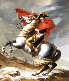 Jacques-Louis David - Napoleon Bonaparte - Przekraczający Alpy