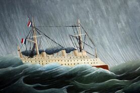 Henri Rousseau - Statek w czasie sztormu
