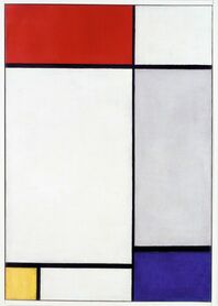 Piet Mondrian - Kompozycja z czerwonym, żółtym i niebieskim