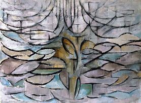 Piet Mondrian - Kwitnąca jabłoń