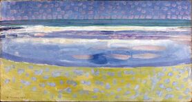 Piet Mondrian - Morze po zachodzie słońca