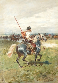 Józef Brandt - Kozak na koniu