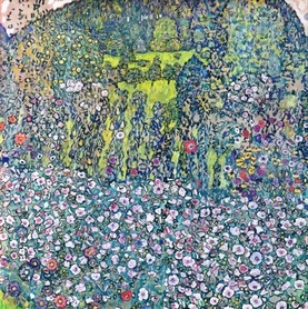 Gustav Klimt - Gartenlandschaft mit Bergkuppe