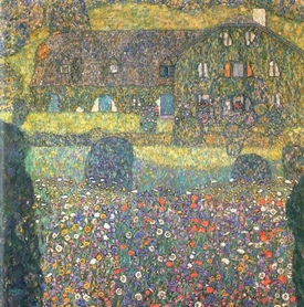 Gustav Klimt - Landhaus am Attersee (dom na wsi w Attersee)