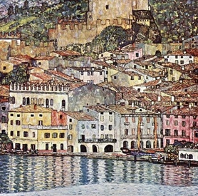 Gustav Klimt - Malcesine am Gardasee ( Malcesine nad jeziorem Garda)
