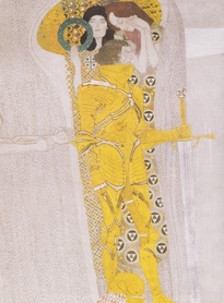 Gustav Klimt - Beethoven Fries - Der wohlgerüstete Starke,