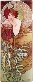 Alfons Mucha - Kamienie szlachetne: Szmaragd