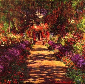 Claude Monet - Garden in Giverny
