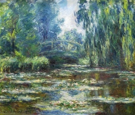 Claude Monet -  Bridge Over Water Lily Pond 