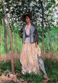 Claude Monet - The Stroller (Suzanne Hoschedé, later Mrs. Theodore Earl Butler)