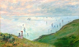 Claude Monet - Claude Monet Cliffs at Pourville