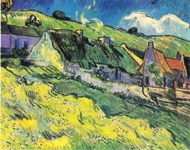 Vincent van Gogh - Chaty kryte strzechą