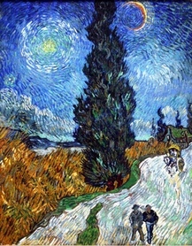 Vincent van Gogh - Droga z cyprysem i gwiazdą