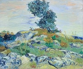 Vincent van Gogh - Skały z dębem