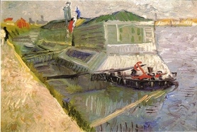 Vincent van Gogh -  Łódź na Sekwanie w Asnieres