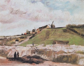 Vincent van Gogh - Wzgórze Montmartre z kamieniołomem I