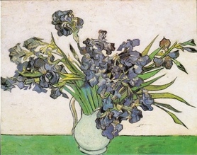 Vincent van Gogh - Wazon z irysami 