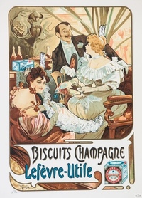 Alfons Mucha - Lefevre-Utile' Champagne Biscuits