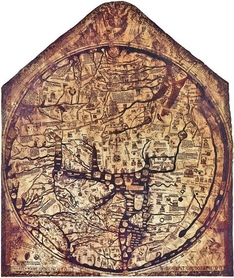 1300r. - Mapa z Hereford