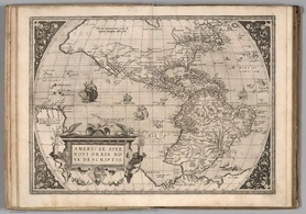 1570r. - Americae Sive Novi Orbis.Ortelius, Abraham