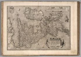 1570r. - Angliae, Scotiae Et Hiberniae. Ortelius, Abraham
