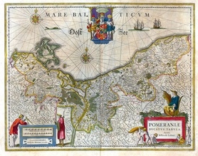 1635r. - Wielka Mapa Księstwa Pomorskiego - Pomeraniae Ducatus Tabula
