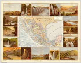 1885r. - Carta Hydrografica - Meksyk