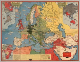 1942r. - World War map