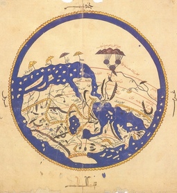 1154-1192r. - Mapa świata, al-Idrisi