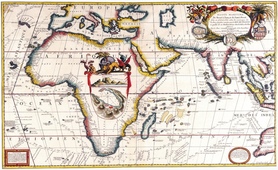 1690r. - Antique Maps of the World Map of Africa