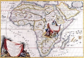 1755r. - Mapa Afryki