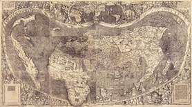 1507r - Universalis Cosmographia, the Waldseemüller wall map