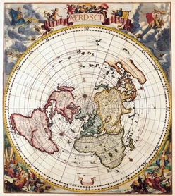 1700r. - Antique Maps of the World - Polar 
