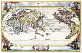 1700r. - Navigationes Praecipvae Evropaeorvm ad Exteras Nationes (Nawigacja z Europy do Innych Krajów)