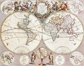 1721r. - A New Map of The World