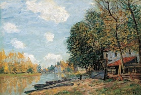 Alfred Sisley - Moret The Banks of the River Loing