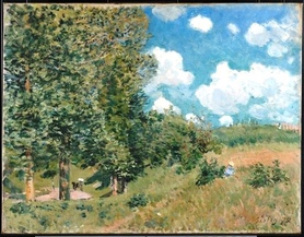 Alfred Sisley - The Road from Versailles to Saint-Germain (Droga z Wersalu do Saint-Germain)