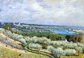 Alfred Sisley - The Terrace at Saint-Germain, Spring ( Taras w Saint-Germain, Wiosna)