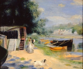Auguste Renoir - Widok na Bougival (View of Bougival)