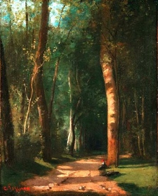Camille Pissarro - Udał się do lasu (Allée dans une fôret)