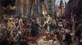 Jan Matejko - Konstytucja 3 Maja 1791 roku (oryginał)