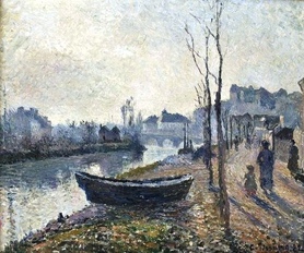 Camille Pissarro - Nabrzeże (Quai du Pothuis bord de l'Oise)