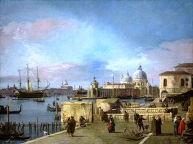Canaletto - Wejście do Wielkiego Kanału z Molo, Wenecja (Entrance to the Grand Canal from the Molo, Venice)