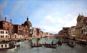 Canaletto - The Grand Canal with S. Simeone Piccolo