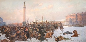 Wojciech Kossak - Krwawa niedziela w Petersburgu 22 stycznia 1905 r.