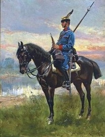 Wojciech Kossak - Ułan 1. Galicyjskiego pułku ułanów