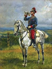 Wojciech Kossak - Ułan 3. pułku ułanów cesarstwa austriackiego
